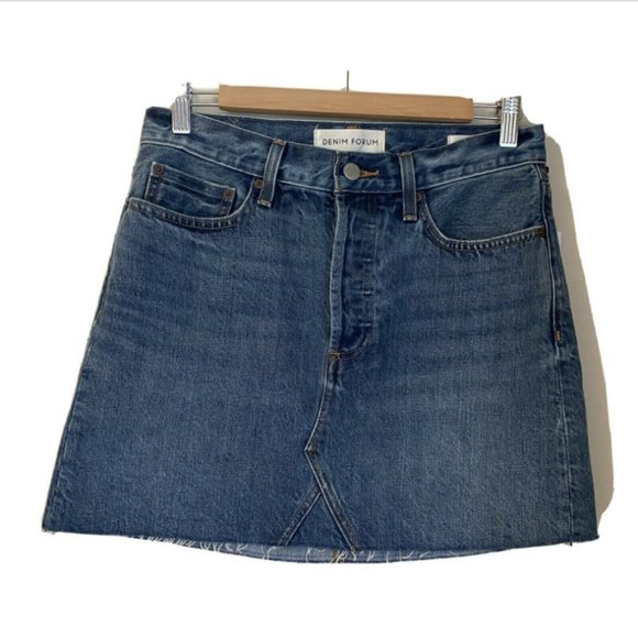 Aritzia Denim Forum Edie Denim Mini Skirt - Picture 1 of 10